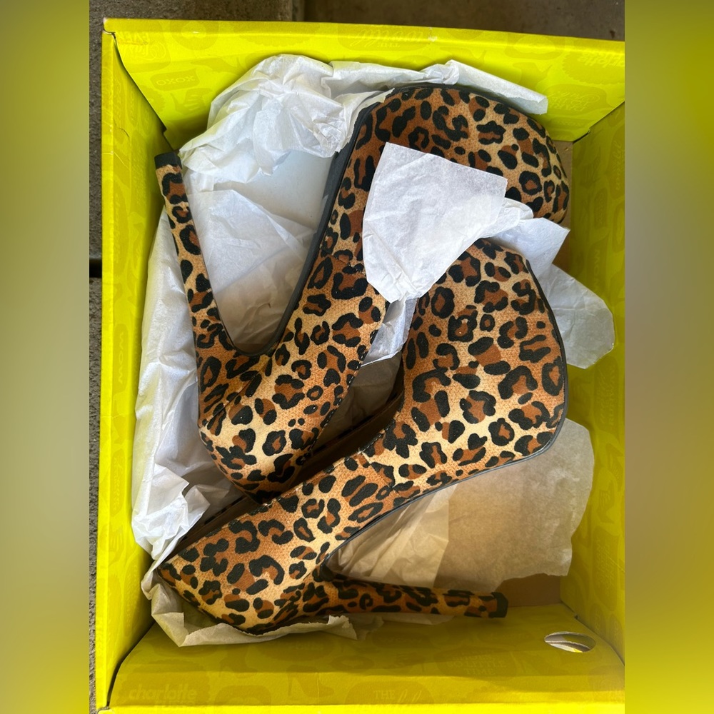 Charlotte Russe cheetah high heels